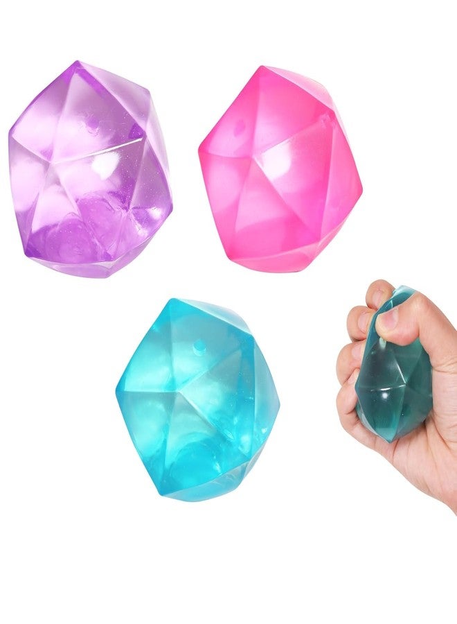 GOMNIK مكعب ثلجي إسفنجي لتخفيف التوتر - لعبة سكرية ماسية بطيئة الارتفاع لتخفيف القلق وتمرين اليد - متعة مهدئة للأطفال والكبار (وردي) - Image 2